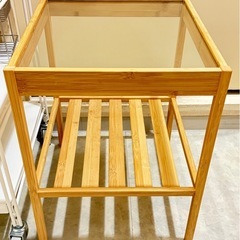 【8点】シロカ足元ヒーター、防犯カメラ、無印良品ポリプロピレンクローゼット収納ケース2個、無印良品スチール棚、IKEAサイドテーブル、エアコンクリーナー×2の画像