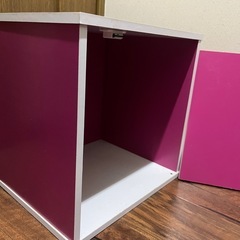 難あり　蓋付き正方形カラボの画像