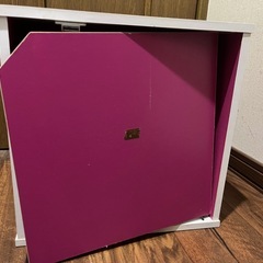 難あり　蓋付き正方形カラボの画像