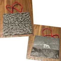 ヤッターマンのデザイン メガネのalookコラボ ショップ袋 黒白の画像