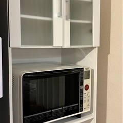 【※訳有り】　ニトリ　レンジ台　食器棚の画像