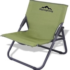 大特価⭐キャンプ 椅子 焚き火チェア ローチェア 耐磨耗 折りたたみ グリーンの画像