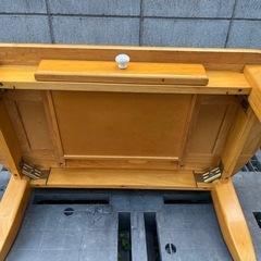 タイル天板ローテーブル　引き出し付き　横90×奥行50×高さ37cmの画像