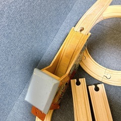 旧トーマス 木製レールセット 採掘場 傷汚れあり クリスマスにもの画像