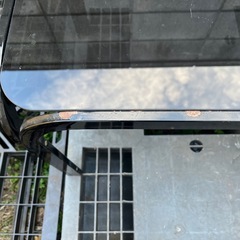 ブラックガラステーブル ローテーブル 90×40×38cm サビありの画像