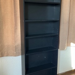 文庫本、新書、漫画本サイズ用のスリム本棚の画像