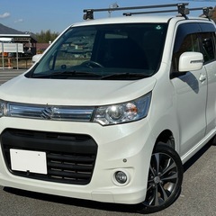 《 MH34S型 最上級グレード ワゴンR スティングレーT（64馬力ターボ）4WD 》☆スマートキーX2個&プッシュスタート☆Clarionナビ（GCX612）☆地デジフルセグTV☆バックモニター☆運転席シートヒーター☆リモコンエンジンスターター☆【車両交換や下取りも応談】の画像