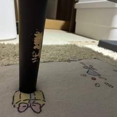 ローテーブル(天板ガラス)おしゃれ　黒の画像