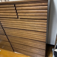 ６段引き出し式タンス　ウォールナットの画像