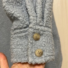 H&M ブルーボアジャケットの画像