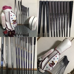 【希望者多い場合は抽選です】高級品 豪華テーラーメイド MUスポーツ レディースゴルフセット レックスL 女性 高級モデルで完璧に揃ったセット フルセット すぐにコースに行く事も可能です！の画像