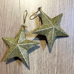 【1個50円】クリスマス ツリーオーナメント スター クリスマス 飾り 星 立体の画像