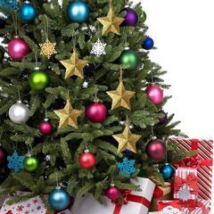【1個50円】クリスマス ツリーオーナメント スター クリスマス 飾り 星 立体の画像