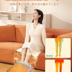 電気足温器 フォットウォーマー 座布団 コンセント PSE ホットマット 洗濯可の画像