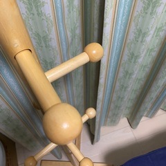 木製ポールラック【洋服や帽子かけ】の画像