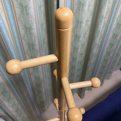 木製ポールラック【洋服や帽子かけ】の画像