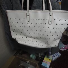 コーチ、手提げ、白、４５x３０、バックの画像