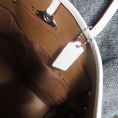 コーチ、手提げ、白、４５x３０、バックの画像