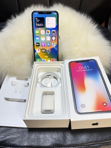 iPhone X 256GB ブラック SIMフリー セール 国内版 バッテリー100％