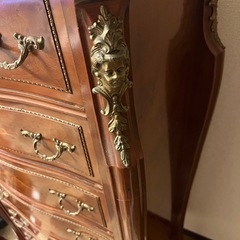 ロココ調チェスト象嵌真鍮の画像