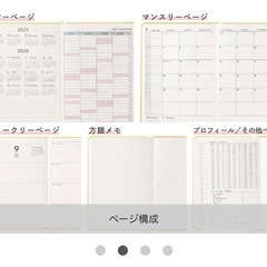 3COINS マンスリー手帳の画像