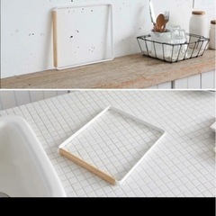 人気の山﨑実業！！折りたたみ式ホワイトハンガー布巾掛けの画像