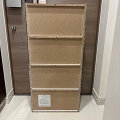 本棚 コミック収納ラック 4段 幅41.8×奥行18.5×高さ89cm ホワイトの画像