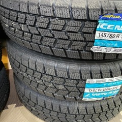 １４５／８０Ｒ１３　　スタッドレスタイヤ＆アルミホイール４本セット　ほとんどの軽自動車に‼️の画像