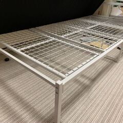 　シングルベットフレーム　マットレスセットの画像