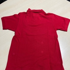 ポロシャツ　赤　古着の画像