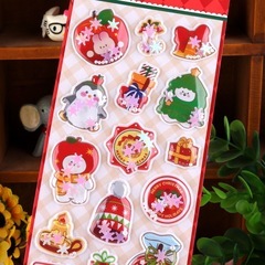 クリスマス　シャカシャカシールの画像