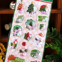 クリスマス　シャカシャカシールの画像