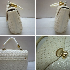 ☆▲LA BAGAGERIE　ラ バガジェリー　ハンドバック　カバン　鞄　バック　ホワイト　ブランド　nの画像