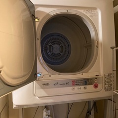 衣類乾燥機　東芝　取扱説明書　領収書あり※大人2名で取りに来れる方の画像