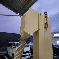 (香川) GS-21 ホクエツ 玄米用3吋昇降機 ◎全高2,120㎜◎単相100V◎搬送能力:玄米1,500~1,800㎏/時◎美品の画像