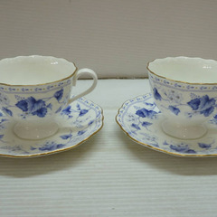 ☆▲ナルミ　カップ　コーヒーセット　ペアカップ&ソーサー　ティーカップ　食器　gの画像