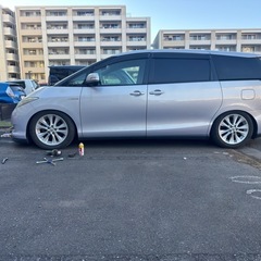 エスティマハイブリッド　車検あり　ローダウン　車両交換の画像