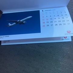 JAL 2026 卓上カレンダーの画像