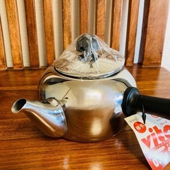 ステンレススチール急須 0.7L・新品の画像