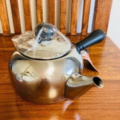 ステンレススチール急須 0.7L・新品の画像