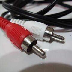 💗新品💗ＴＶ外付スピーカー用コード💗ＲＣＡ⇔Φ３．５ｍｍステレオミニプラグの画像