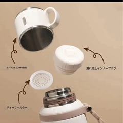 【抱き合わせ割引あり】【新品未使用】29オンス ステンレススチール製保温ボトルロープ付き、デュアル機能コーヒーカップ、キャンプ・サイクリング・家庭・オフィス用 ポータブルアウトドアマグカップの画像