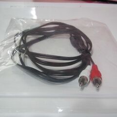 💗新品💗ＴＶ外付スピーカー用コード💗ＲＣＡ⇔Φ３．５ｍｍステレオミニプラグの画像