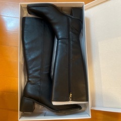 【新品未使用】スクエアトゥロングブーツ/神戸レタス/Sサイズの画像