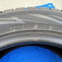 ★ヨコハマタイヤ★ice GUARD iG70 スタッドレス 225/45R17 91Q IG70 21年製造 YOKOHAMA 溝は画像で #12Z1628b39の画像