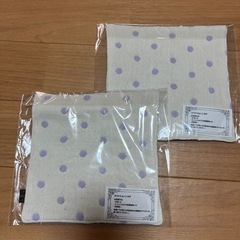 わんちゃんハンカチ2枚の画像