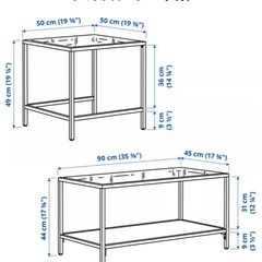 IKEA ガラステーブルの画像