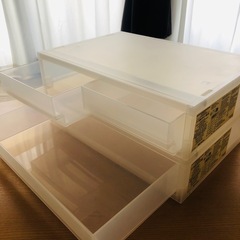 【ほぼ新品】無印ポリプロピレンケース引出式の画像