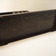 ☆▲木製　道具箱　収納　小物入れ　ブラック　小物置き　花瓶置き　インテリア　雑貨☆eの画像