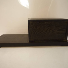 ☆▲木製　道具箱　収納　小物入れ　ブラック　小物置き　花瓶置き　インテリア　雑貨☆eの画像